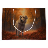 Wolfhound in Herfst laat Herfst inspireren Groot Cadeauzakje (Voorkant)
