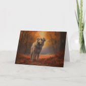 Wolfhound in Herfst laat Herfst inspireren Kaart (Voorkant)