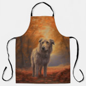 Wolfhound in Herfst laat Herfst inspireren Schort (Voorkant)