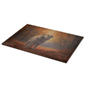 Wolfhound in Herfst laat Herfst inspireren Snijplank (Hoek)