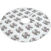 Wolfhound Kerstkrans Feestelijke Pup Kerstboom Rok (Gekanteld)