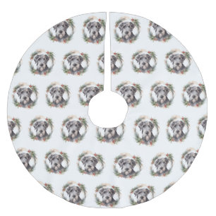 Wolfhound Kerstkrans Feestelijke Pup Kerstboom Rok