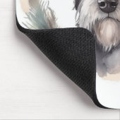 Wolfhound Kerstkrans Feestelijke Pup Muismat (Hoek)