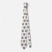 Wolfhound Kerstkrans Feestelijke Pup Stropdas (Voorkant)