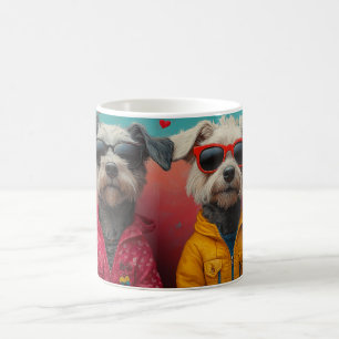 Wolfhound met Hartrozen Valentijnsdag Koffiemok