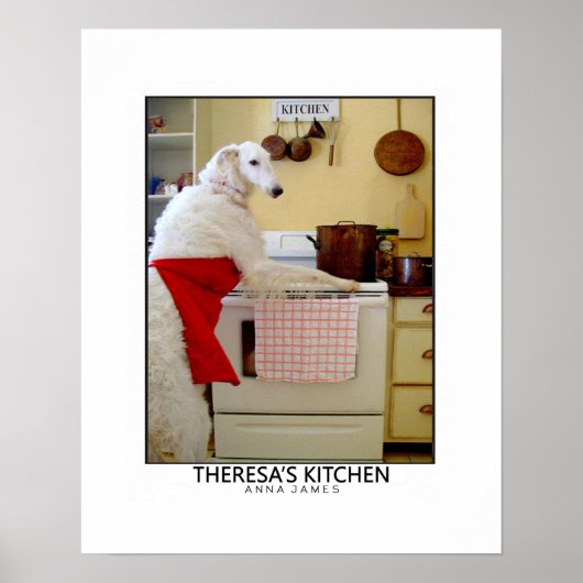 Wolfhound Puck Poster voor Lijst (Voorkant)