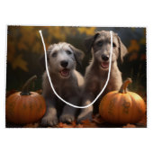 Wolfhound Puppy Herfst Delight Pompoen Groot Cadeauzakje (Achterkant)
