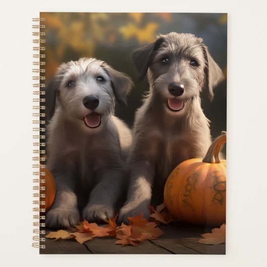 Wolfhound Puppy Herfst Delight Pompoen Planner (Voorkant)