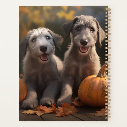 Wolfhound Puppy Herfst Delight Pompoen Planner (Achterkant)