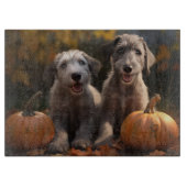 Wolfhound Puppy Herfst Delight Pompoen Snijplank (Voorkant)