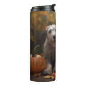 Wolfhound Puppy Herfst Delight Pompoen Thermosbeker (Gedraaid links)