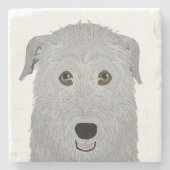 Wolfhound Stone Onderzetter (Voorkant)
