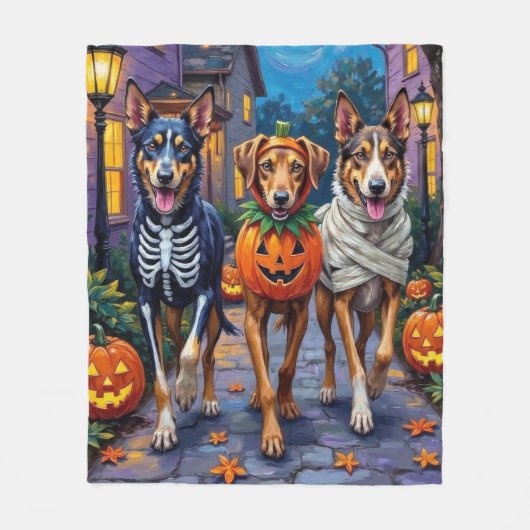  Wolfhound Trick-or-Treating Halloween Costumes Fleece Deken (Voorkant)