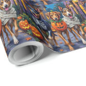 Wolfhound Trick-or-Treating Halloween Kostuums Cadeaupapier (Rol Hoek)