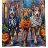 Wolfhound Trick-or-Treating Halloween Kostuums Douchegordijn (Voorkant)