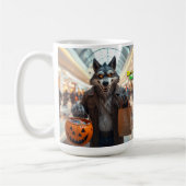 Wolfie Goes Shopping Mug Koffiemok (Links)