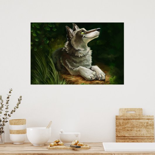 Wolfie Rest Poster (Keuken)