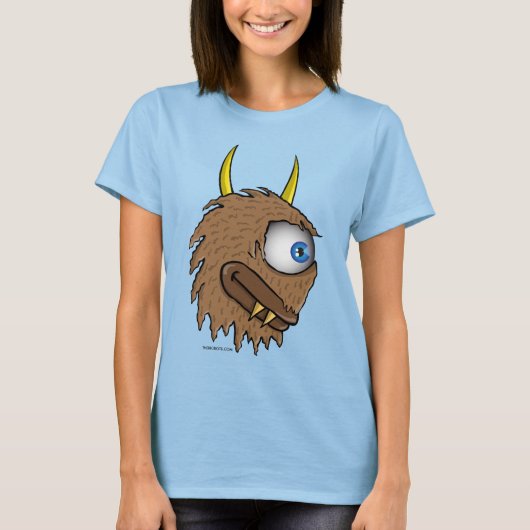 Wolfie van TheBioBots.com T-shirt (Voorkant)