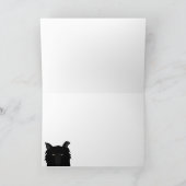 Wolfie Wenskaart Feestdagen Kaart (Binnen)