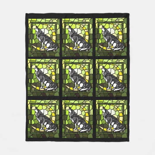 Wolfin House Mascot Fleece Blanket (Voorkant)