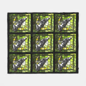 Wolfin House Mascot Fleece Blanket Deken (Voorkant (Horizontaal))