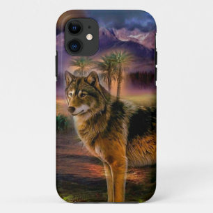 Wolfjacht in berg Case-Mate iPhone case