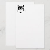 Wolfkop Briefpapier (Voorkant / Achterkant)