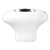 Wolfkop Keramische Knop (Zijkant)