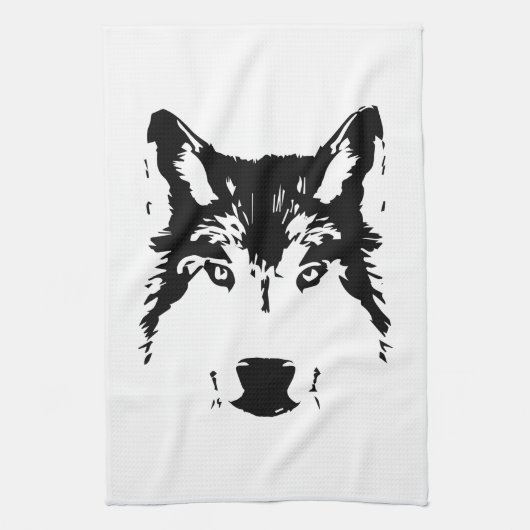 Wolfkop Theedoek (Verticaal)