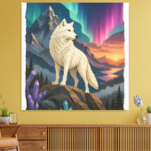 Wolfkunst op gespannen canvas wanddecoratie (Insitu (Woonkamer))