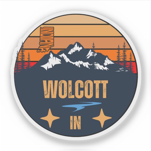 Wolflake, Indiana Sticker (Voorkant)