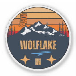 Wolflake, Indiana Sticker