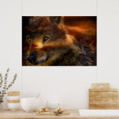 WolfLand Art Poster/Afdruk Poster (Keuken)