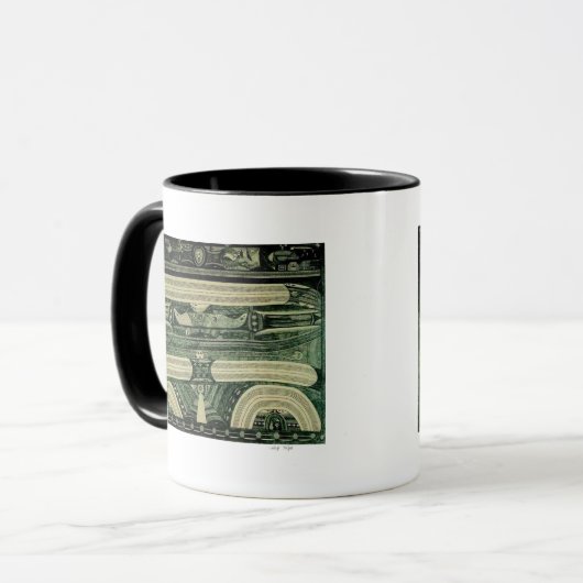 Wölfli "Petrol Fine Art" Mok (Voorkant links)