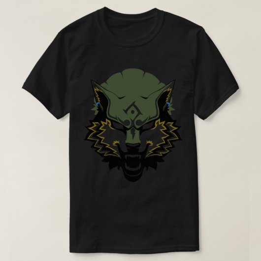 WolfLink Custom-Made Logo (De Legende van Zelda-Tw T-shirt (Design voorkant)