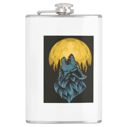 Wolfmaan Heupfles (Voorkant)