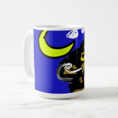 Wolfmaan vreugde koffiemok (Voorkant links)