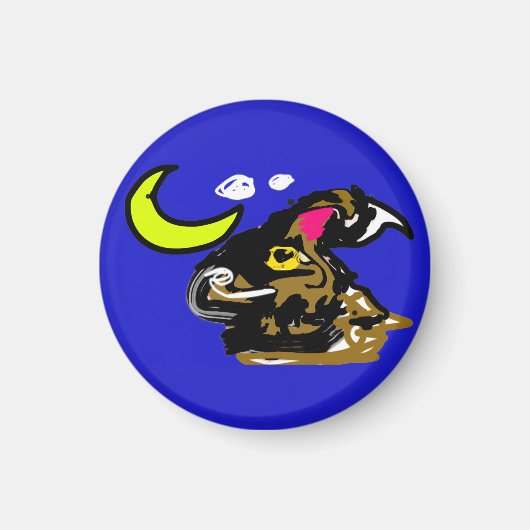 Wolfmaan vreugde magneet (Voorkant)