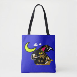 Wolfmaan vreugde tote bag