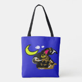Wolfmaan vreugde tote bag (Achterkant)