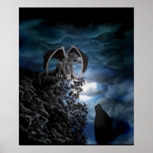 Wolfmaan - Wolf met Golem Poster