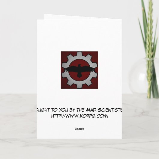 Wolfman Birthday Wishes Card Kaart (Achterkant)