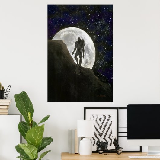 Wolfman Full Moon Poster (Thuiskantoor)