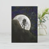 Wolfman Full Moon Uitnodiging (Staand voorkant)