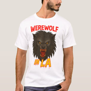 Wolfman in LA vintage horror T-shirt