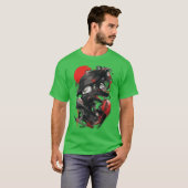Wolfman Vaporwave Streetwear Urban Premium friend  T-shirt (Voorkant volledig)