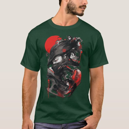 Wolfman Vaporwave Streetwear Urban Premium funny r T-shirt (Voorkant)