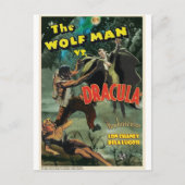 WOLFMAN VS DRACULA van Philip J. Riley Briefkaart (Voorkant)