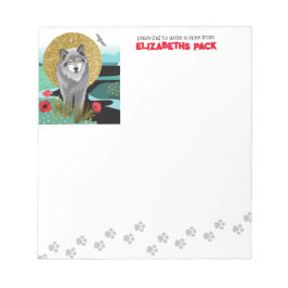 WOLFMOON AURA - notitieblok - pas tekst aan