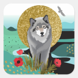 WOLFMOON AURA - sticker 2 maten